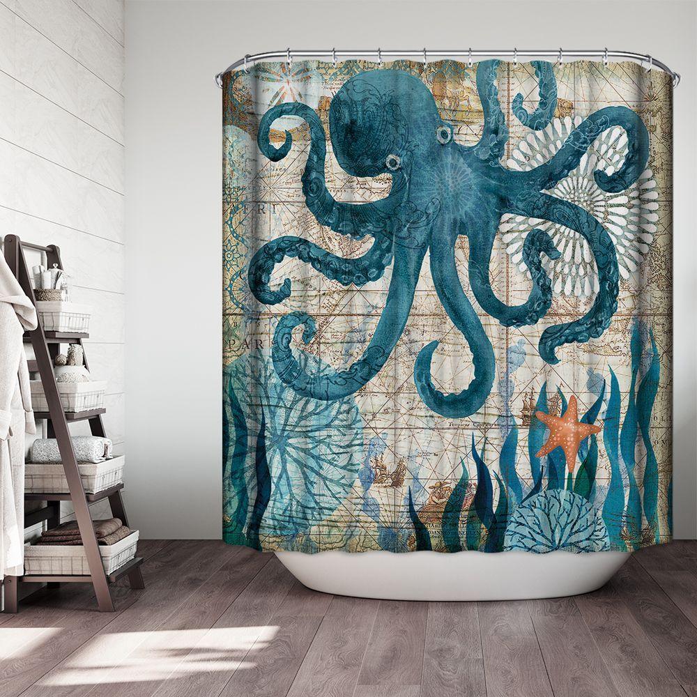 Shower curtain toilet cushion set - Pacisia