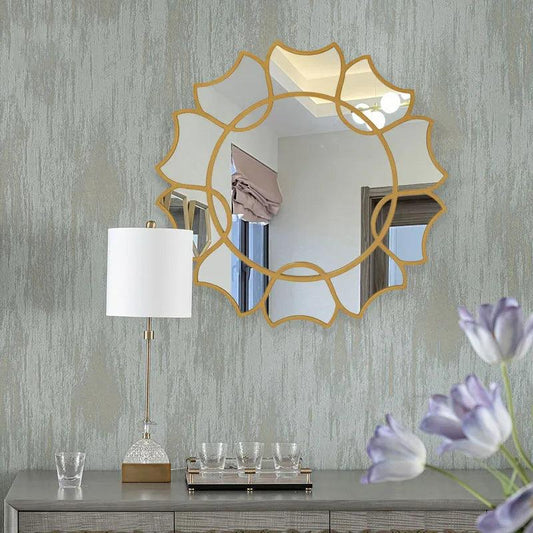 Shower Irregular Mirrors Vanity Design Macrame Aesthetic Mirrors Quality Funky Specchi Decorativi Home Decoration Accessories - Pacisia