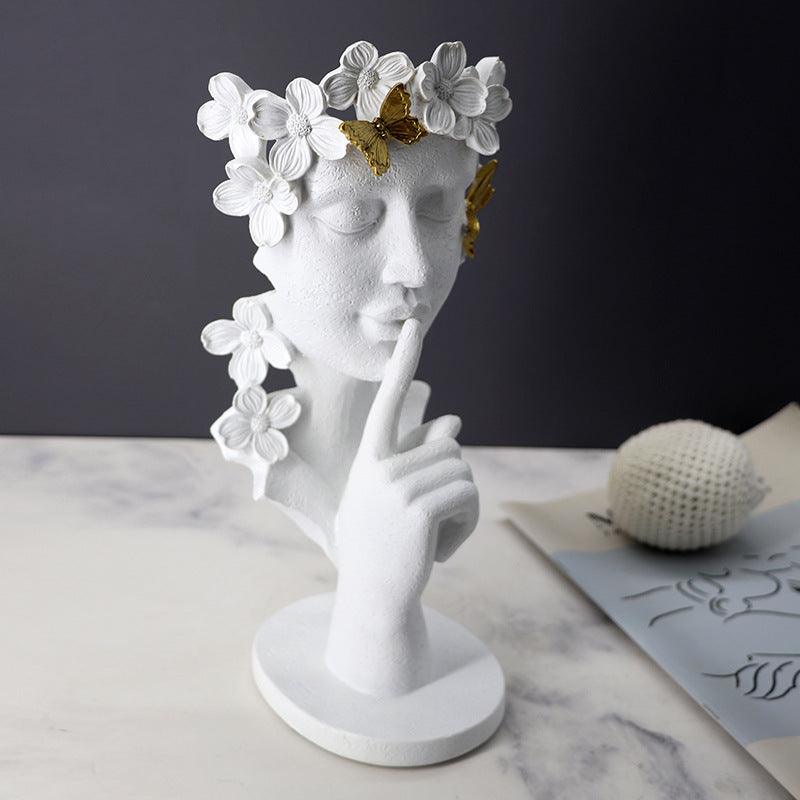 Silence Is Gold Creative Abstract Statue - Pacisia