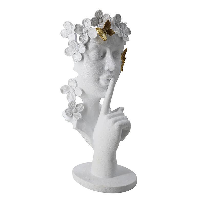 Silence Is Gold Creative Abstract Statue - Pacisia