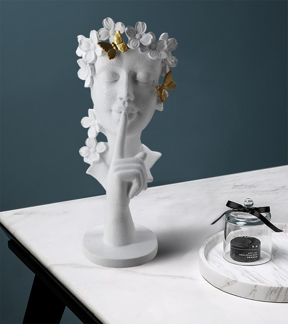Silence Is Gold Creative Abstract Statue - Pacisia