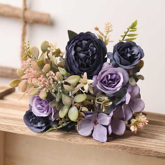 Silk Faux Rose Flower Wedding Home Autumn Decor - Pacisia