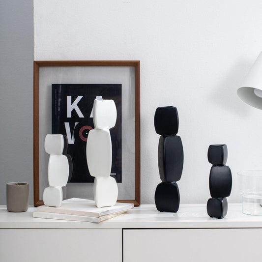 Simple And Creative Handicrafts Ceramic Ornaments Nordic Home Decoration Vase - Pacisia