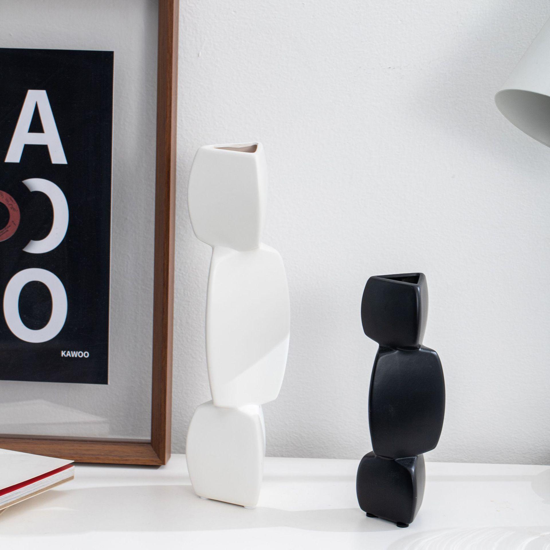 Simple And Creative Handicrafts Ceramic Ornaments Nordic Home Decoration Vase - Pacisia