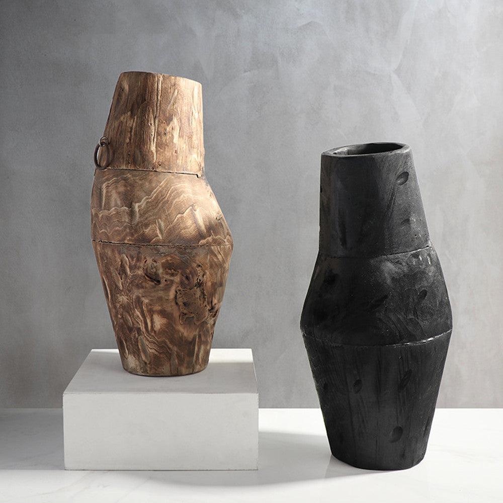 Simple And Creative Wooden Vase Decoration Model Room - Pacisia