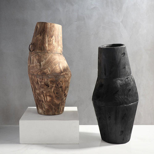 Simple And Creative Wooden Vase Decoration Model Room - Pacisia