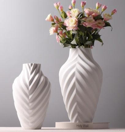 Simple And Modern Frosted Texture Ceramic Vase - Pacisia