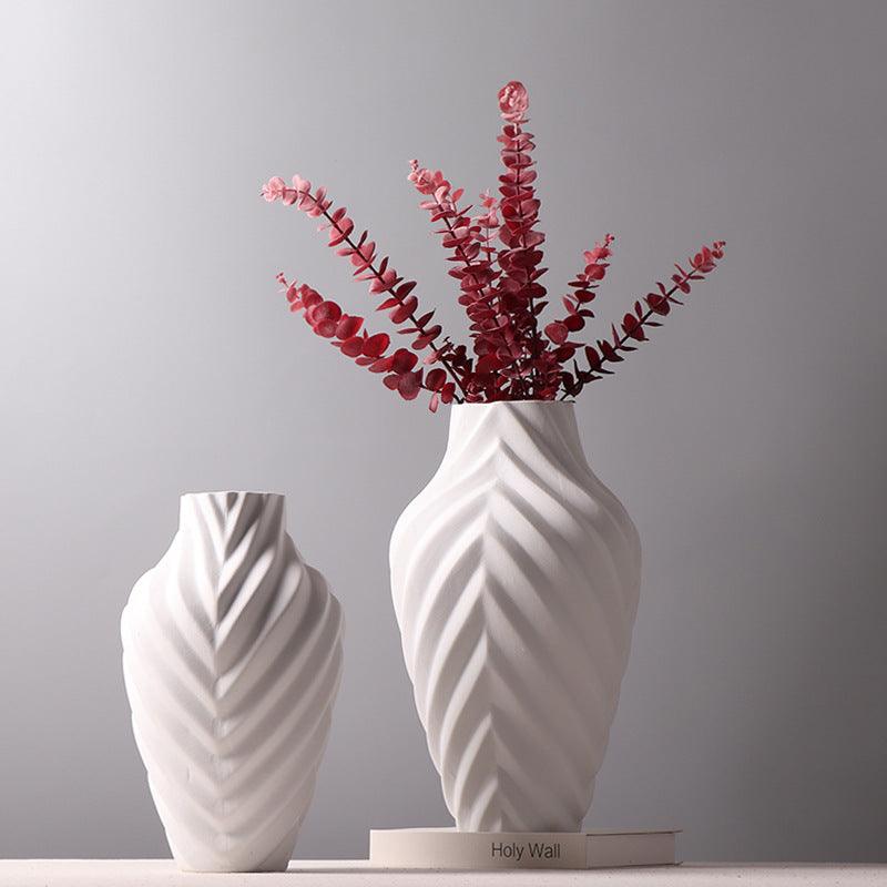 Simple And Modern Frosted Texture Ceramic Vase - Pacisia