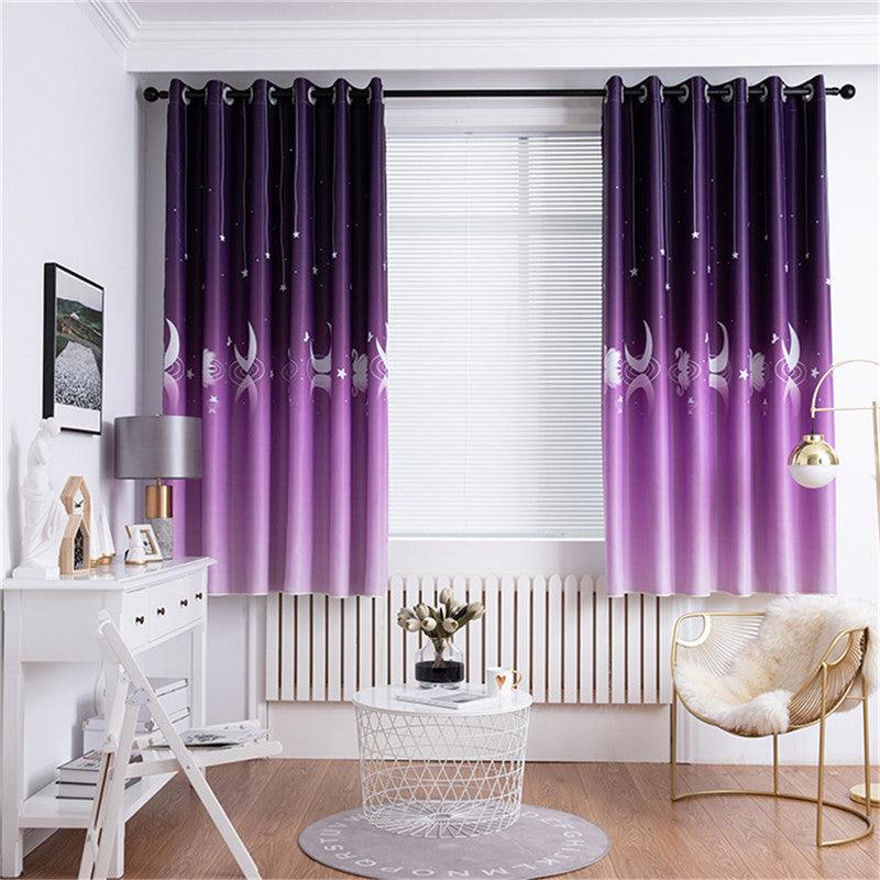 Simple And Modern Rural Home Bedroom Shading Printed Curtain Fabric - Pacisia