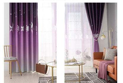 Simple And Modern Rural Home Bedroom Shading Printed Curtain Fabric - Pacisia