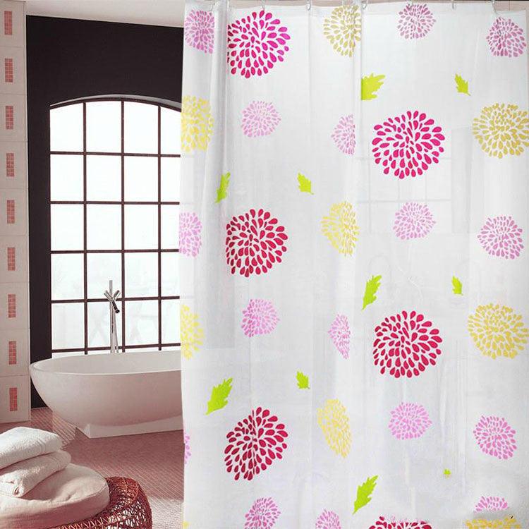 Simple Bathroom Waterproof Partition Shower Curtain - Pacisia