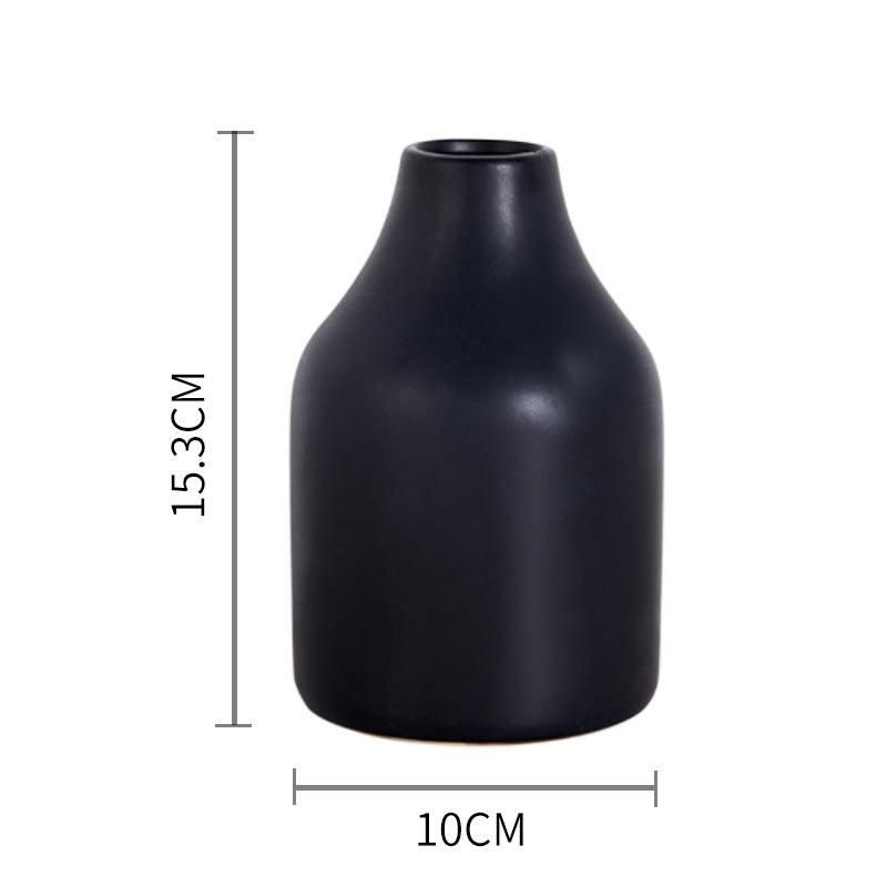 Simple Black And White Ceramic Vase For Home Decoration - Pacisia