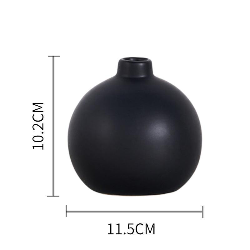Simple Black And White Ceramic Vase For Home Decoration - Pacisia