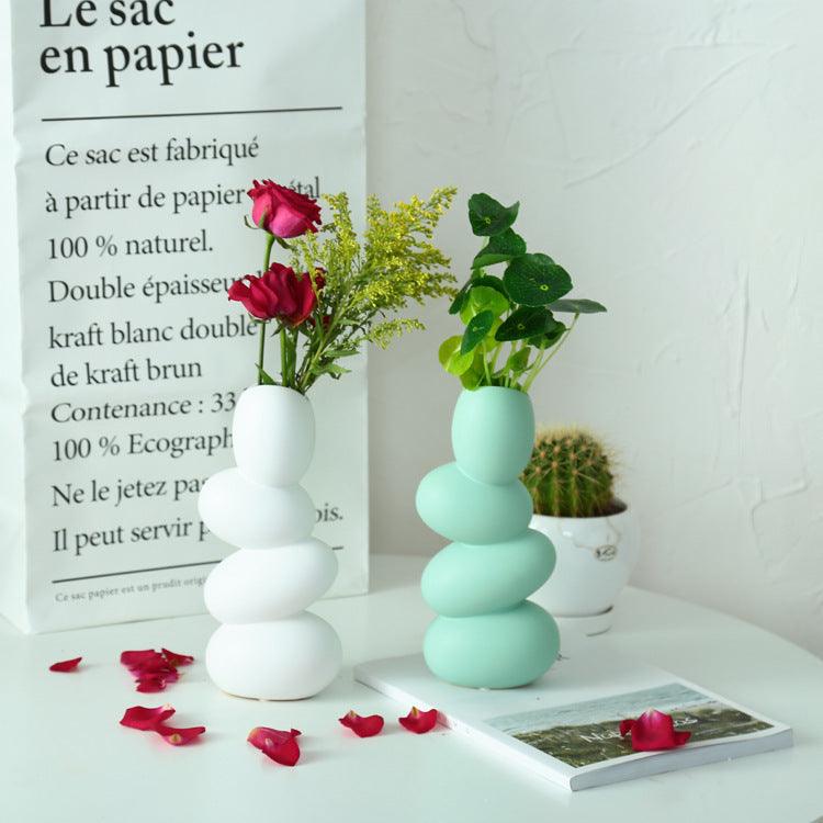 Simple Ceramic Hydroponic Vase Decoration Ornaments - Pacisia