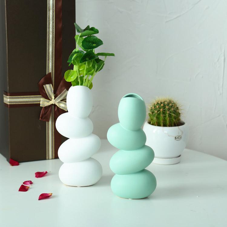 Simple Ceramic Hydroponic Vase Decoration Ornaments - Pacisia