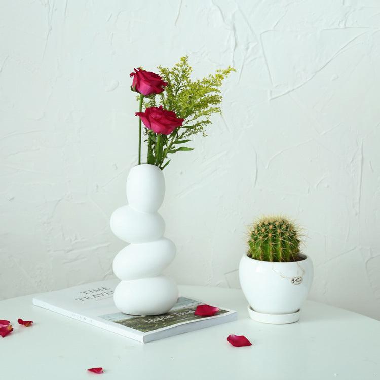 Simple Ceramic Hydroponic Vase Decoration Ornaments - Pacisia