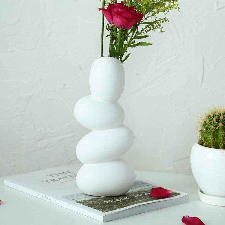 Simple Ceramic Hydroponic Vase Decoration Ornaments - Pacisia