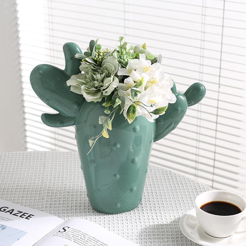 Simple Ceramic Vase Living Room Bedroom Decorative Ornaments - Pacisia