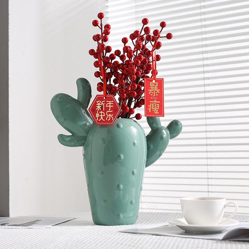 Simple Ceramic Vase Living Room Bedroom Decorative Ornaments - Pacisia