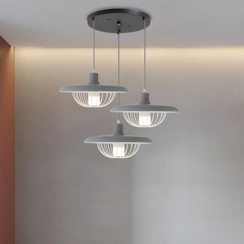 Simple Creative Macaron Led Flying Saucer Chandelier - Pacisia