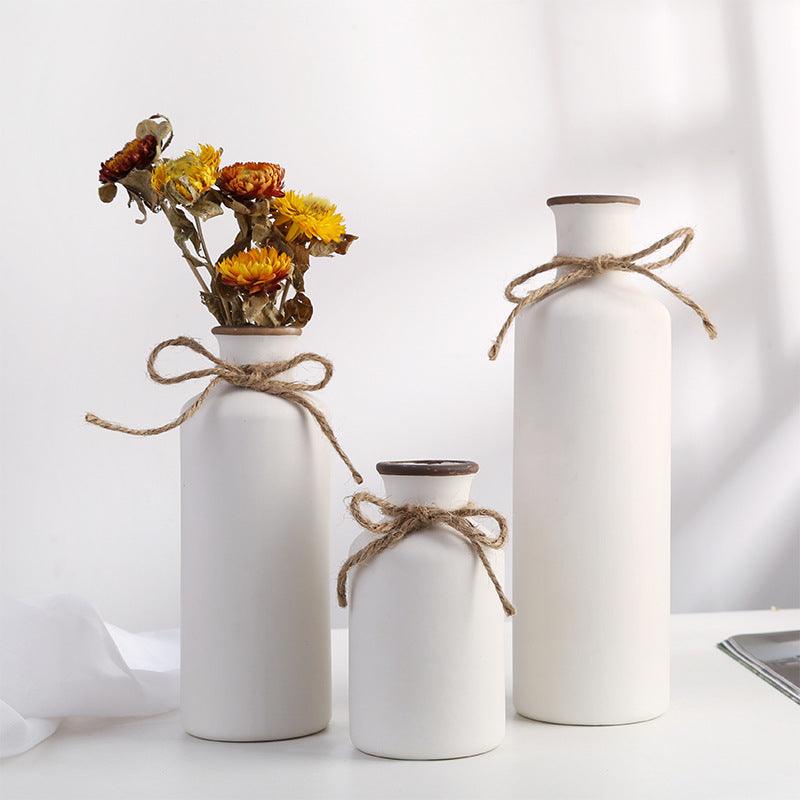 Simple European Ceramic Vase For Home Decoration - Pacisia