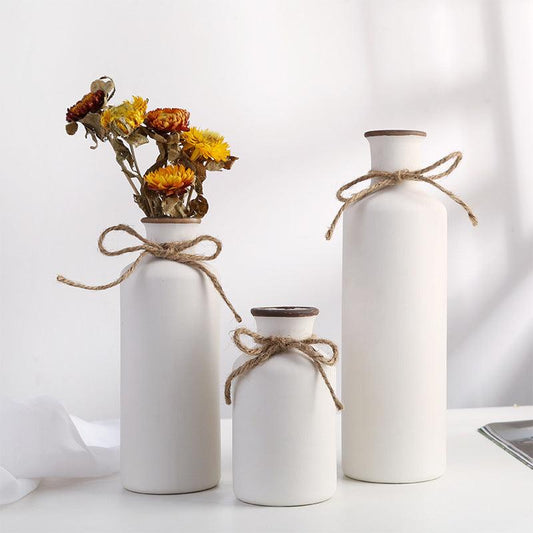 Simple European Ceramic Vase For Home Decoration - Pacisia