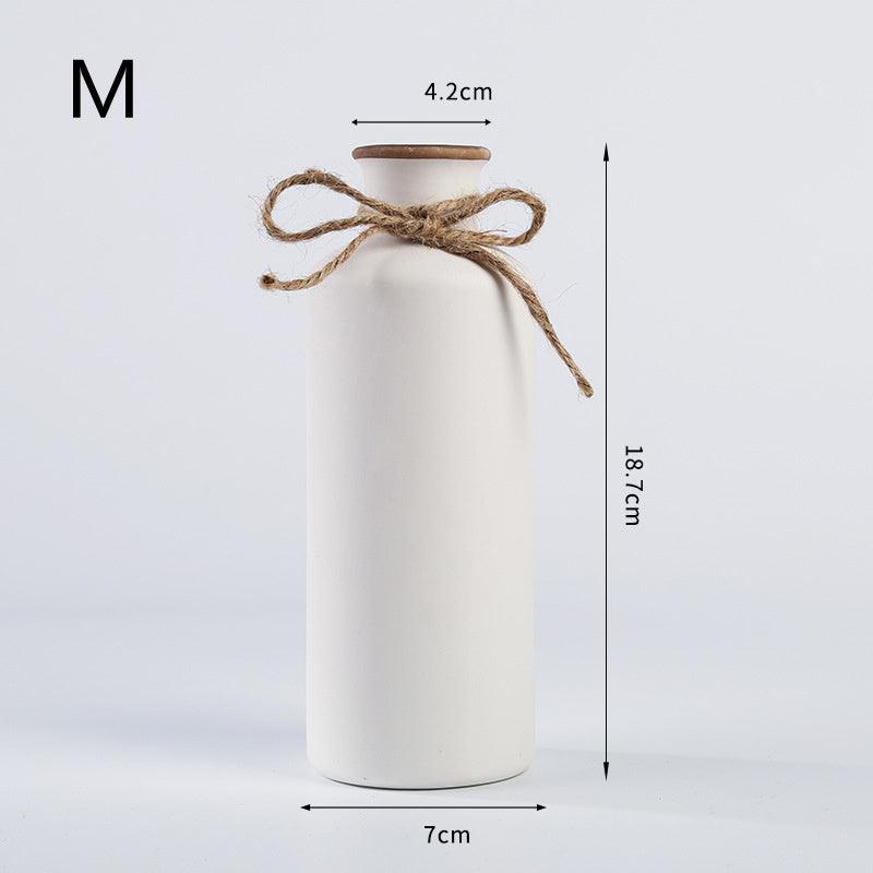 Simple European Ceramic Vase For Home Decoration - Pacisia