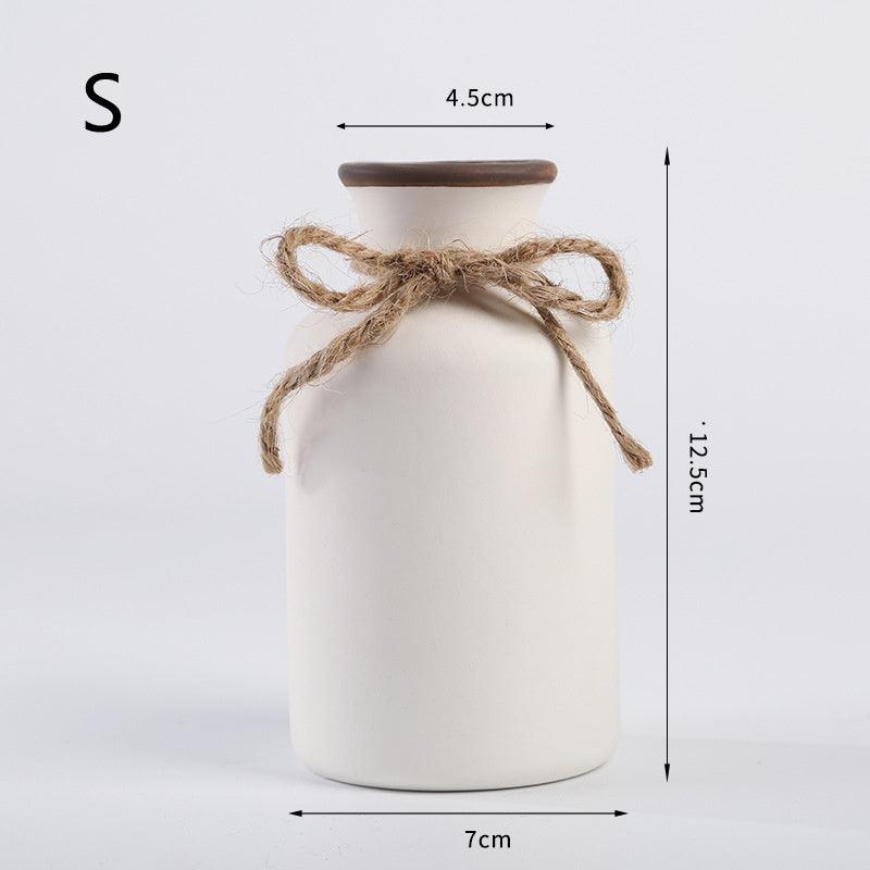 Simple European Ceramic Vase For Home Decoration - Pacisia