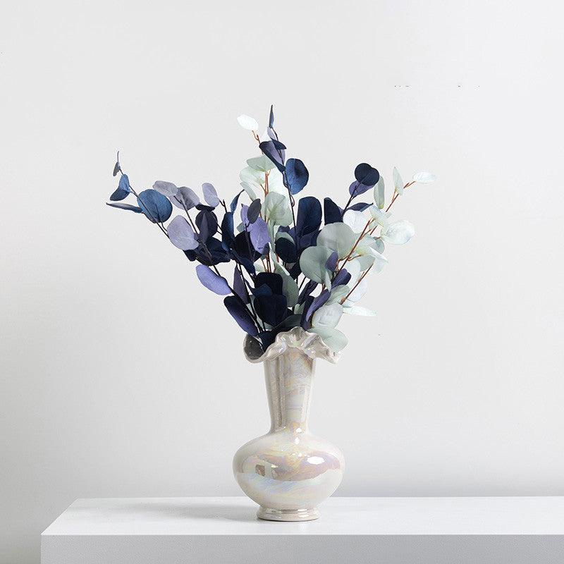 Simple Lace Vase Ceramic Flower Vessel - Pacisia