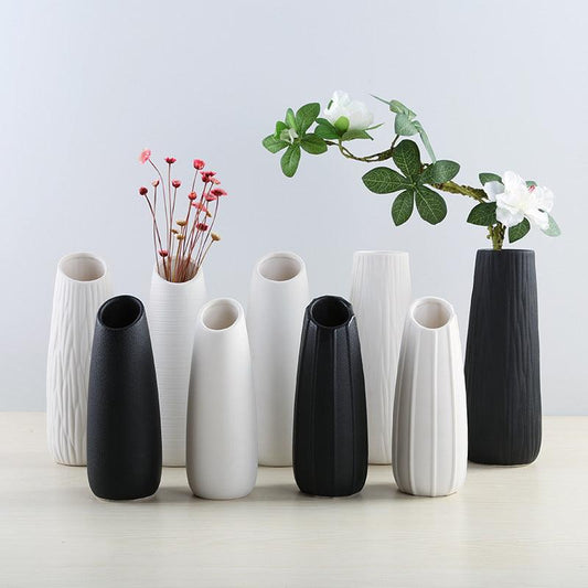 Simple Living Room Creative Flower Arrangement Ceramic Vase - Pacisia