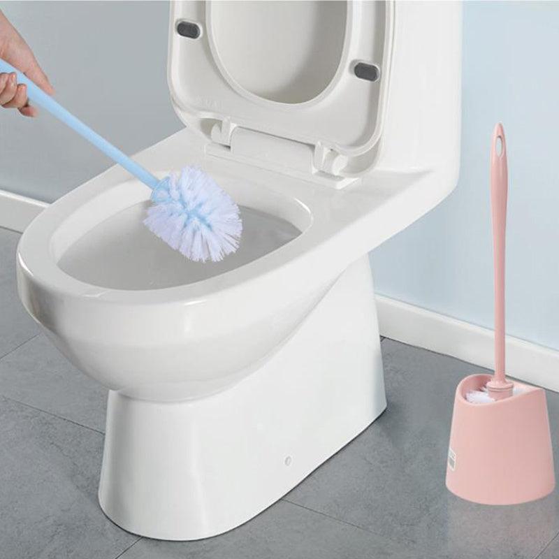 Simple Long Handle Plastic Toilet Brush Set - Pacisia