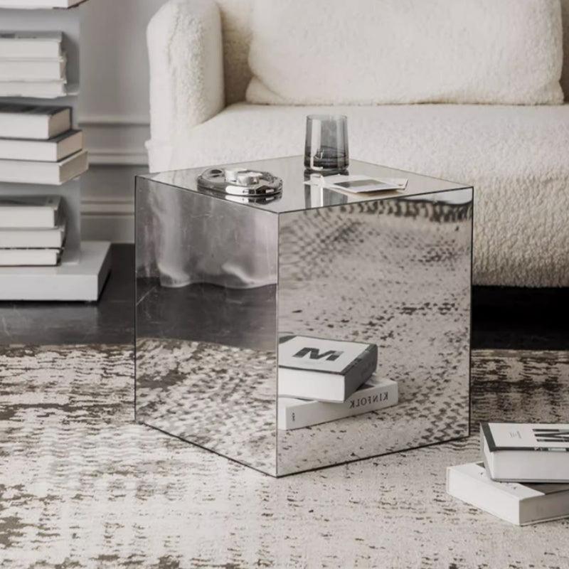 Simple Mirror Acrylic Cube Coffee Table Bedside Table Decoration Ornaments - Pacisia