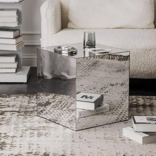 Simple Mirror Acrylic Cube Coffee Table Bedside Table Decoration Ornaments - Pacisia