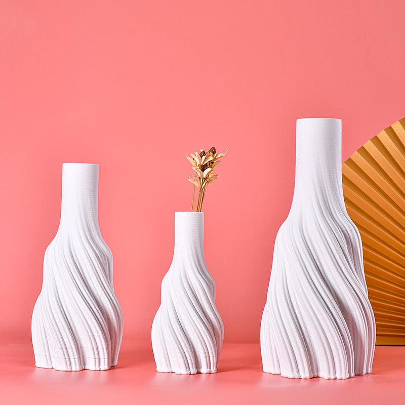 Simple Model Room Hotel Soft Decoration Sales Office Ceramic Vase - Pacisia