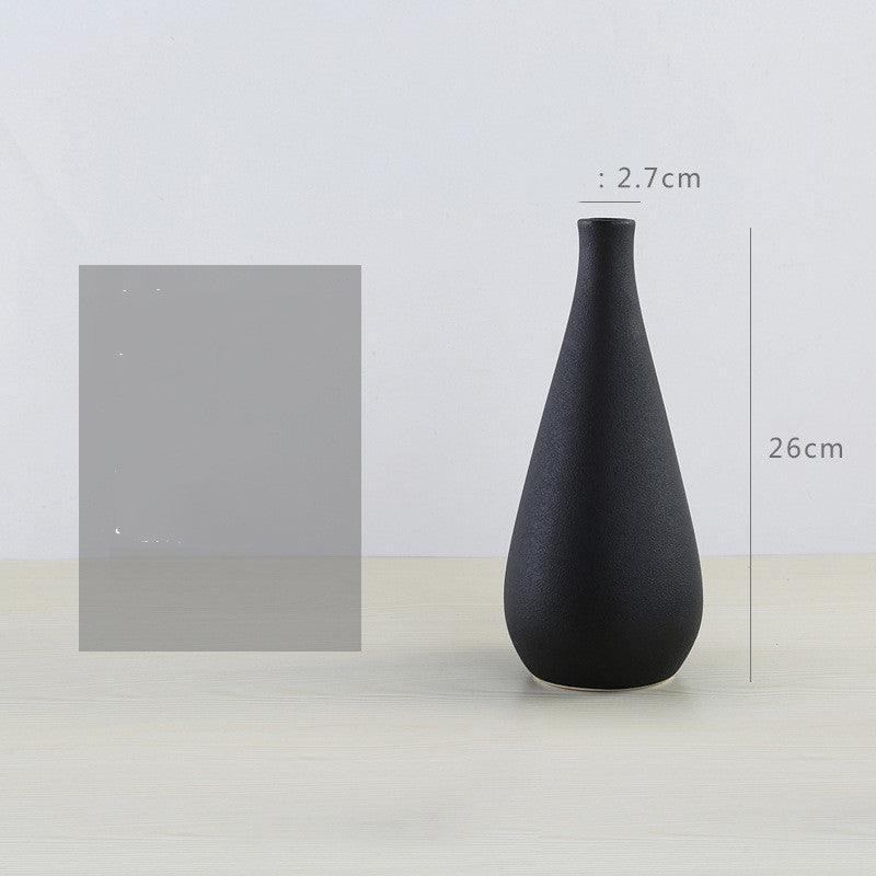 Simple Modern Ceramic Vase Nordic White Vase - Pacisia