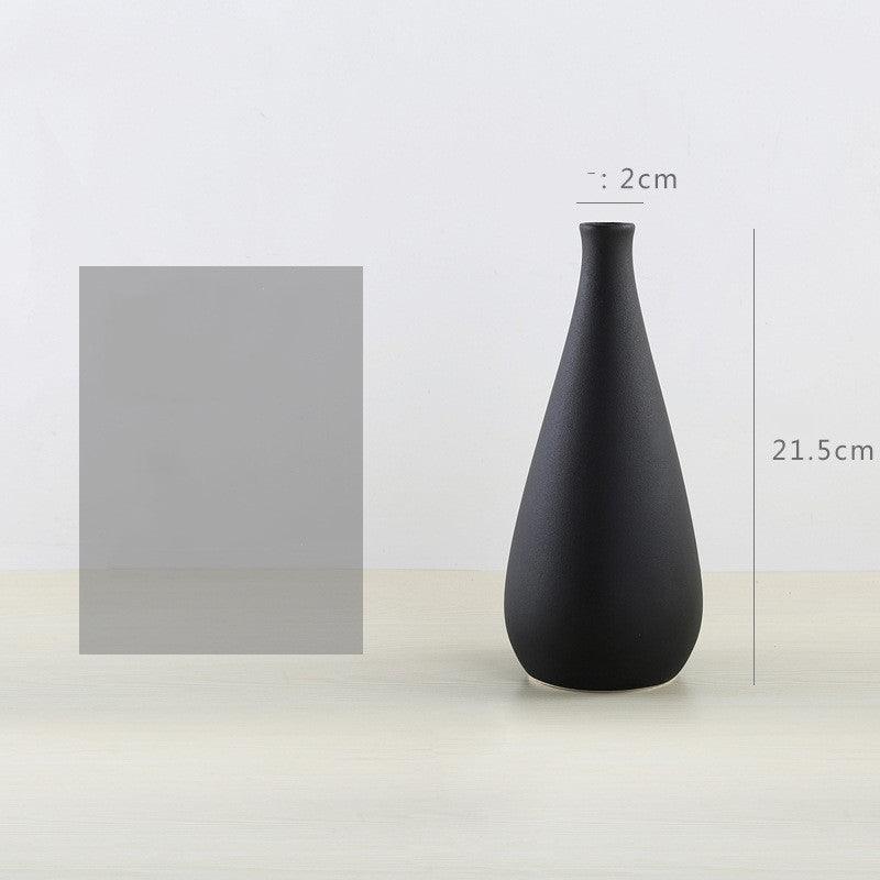 Simple Modern Ceramic Vase Nordic White Vase - Pacisia