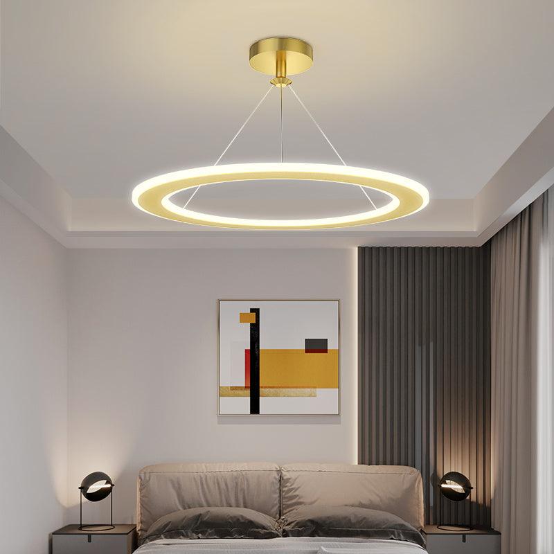 Simple Modern Circular Bedroom Study Chandelier - Pacisia