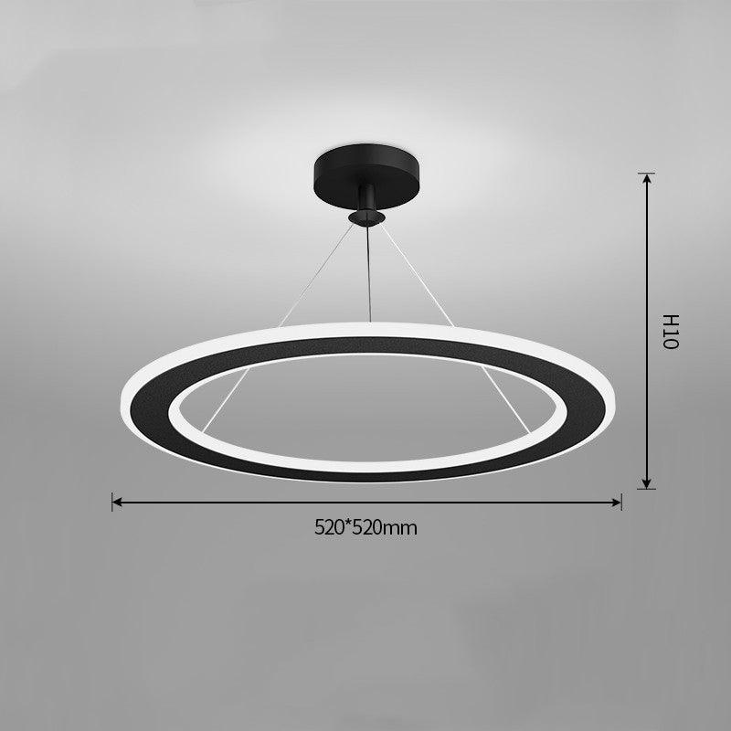 Simple Modern Circular Bedroom Study Chandelier - Pacisia