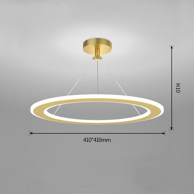 Simple Modern Circular Bedroom Study Chandelier - Pacisia