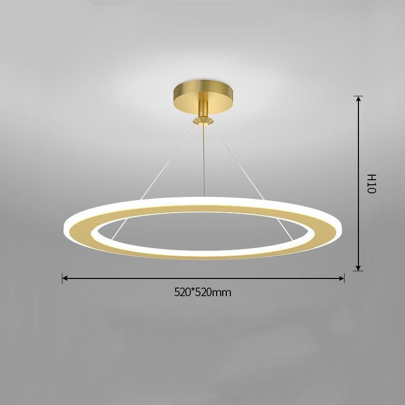 Simple Modern Circular Bedroom Study Chandelier - Pacisia