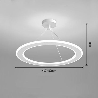 Simple Modern Circular Bedroom Study Chandelier - Pacisia