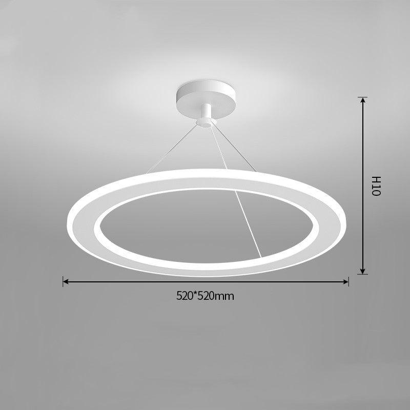 Simple Modern Circular Bedroom Study Chandelier - Pacisia