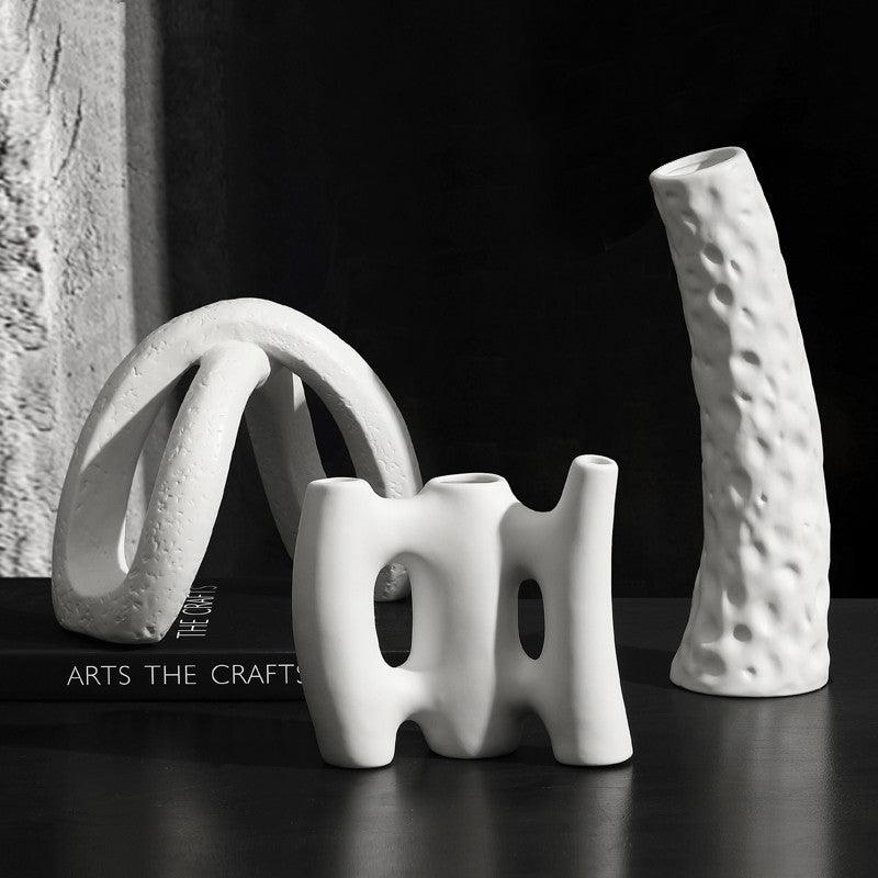 Simple Modern Creative Ceramic Vase Decoration Living Room Flower Arrangement - Pacisia