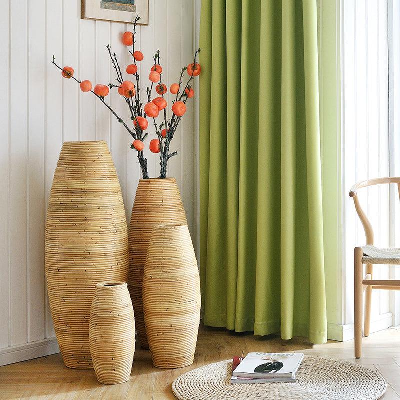 Simple Modern Rattan Wooden Vase - Pacisia