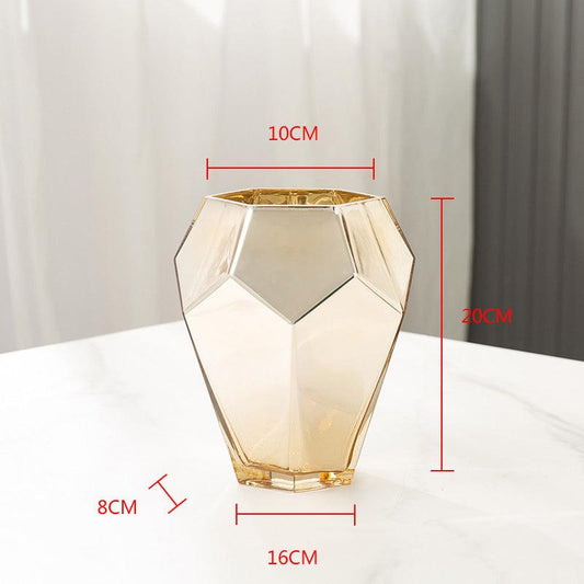 Simple Modern Restaurant Dried Flower Simulation Glass Vase - Pacisia