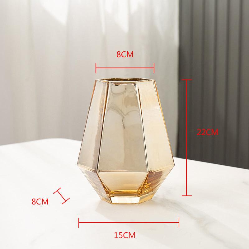 Simple Modern Restaurant Dried Flower Simulation Glass Vase - Pacisia