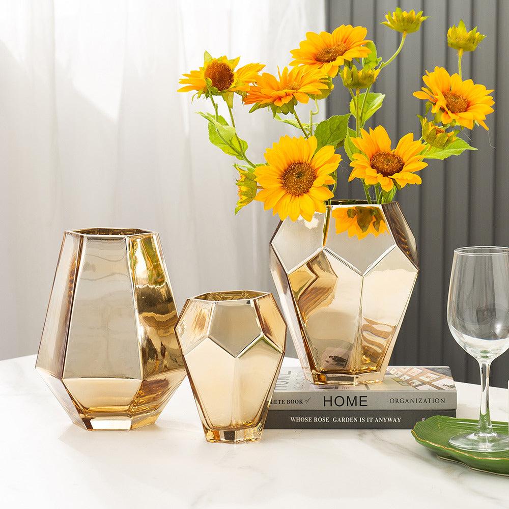 Simple Modern Restaurant Dried Flower Simulation Glass Vase - Pacisia