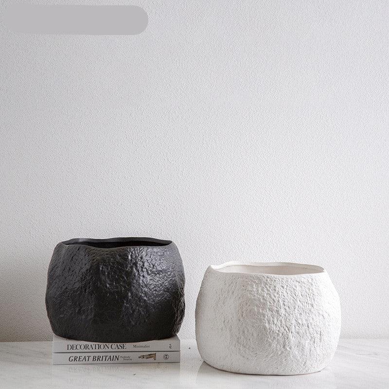 Simple Nordic Handmade Ceramic Creative Natural Vase - Pacisia