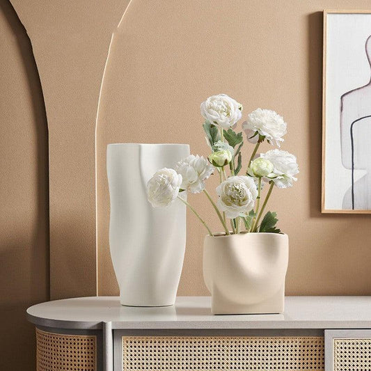 Simple Nordic Morandi Ceramic Vase Ornaments - Pacisia