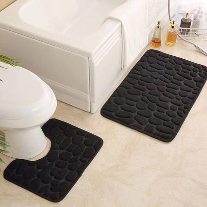 Simple Pebble Memory Sponge U-shaped Floor Mat - Pacisia